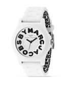    MARC BY MARC JACOBS Sloane White Rubber Watch 40 mm 