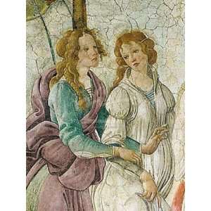 Sandro Botticelli 36W by 48H  Venus et les Trois Graces (detail 