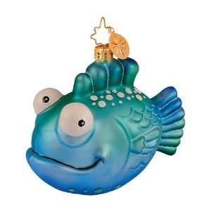  RADKO Stanley Bug eyed Fish whimsical glass ornament