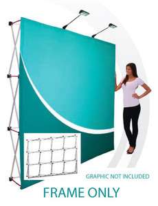 10 Foot Pop Up Trade Show Booth Display Frame PLUS Rolling Bag and 