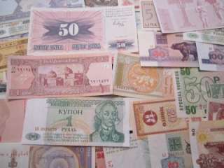 Uncirculated World Paper Money Foreign Currency Bills Notes $  