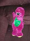 RARE Puppet Playtime BARNEY Plush with 3 Finger Puppets & CD 2004 