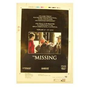   The Missing Trade Ad Proof Ron Howard Tommy Lee Jones 