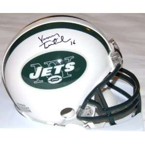 Vinny Testaverde Autographed NY Jets Mini Helmet