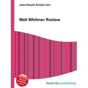  Walt Whitman Rostow Ronald Cohn Jesse Russell Books