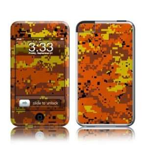  Digital Orange Camo Design Apple iPod Touch 1G (1st Gen 