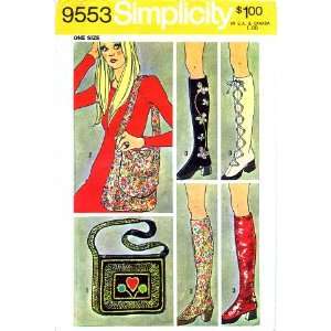   9553 Vintage Sewing Pattern Spats & Bags Arts, Crafts & Sewing