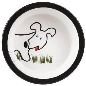  Melia Pet Dog Front Ceramic Dog Bowl   Small: Pet Supplies
