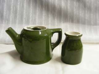 Vintage Hall Single Serve Green Tea Pot & Creamer  