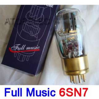 Matched Pair TJ Full Music Tubes 6SN7 Gold Pin (6N8P)  