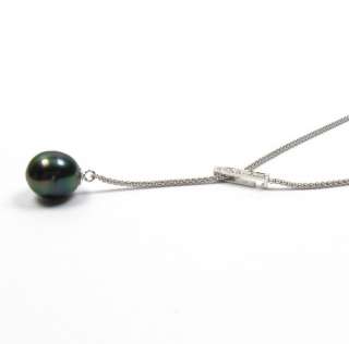 20 12X13mm Baroque Tahitian Black Pearl 925 Silver Necklace  