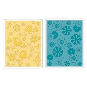     Embossing Folders   Birds and Flowers Set Arts, Crafts & Sewing