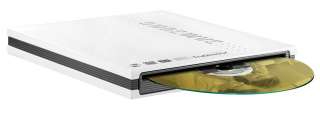   T084M/RSWD External Slim Slot Load USB Lightscribe DVD Writer (White