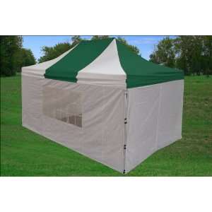  10x15 Pop up 4 Wall Canopy Party Tent Gazebo Set Ez Green 