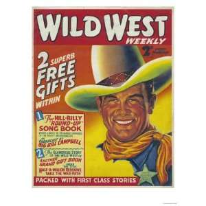Wild West, Cowboys Westerns Pulp Fiction First Issue Magazine, USA 