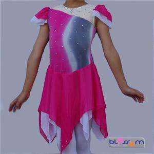 Hot Pink Ice Skating Dance Dress 8 10yrs GI013R  