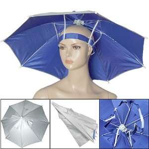   Tone Blue Hands Free Nylon Fishing Umbrella Hat