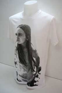 Kate Moss Hippie Girl Smoking Indie Alt Rock T Shirt M  