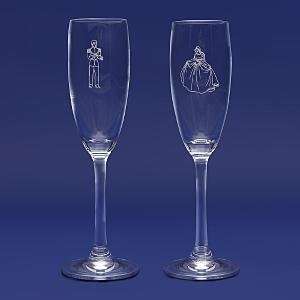   Cinderella Prince Wedding Toasting Glasses Flute: Everything Else