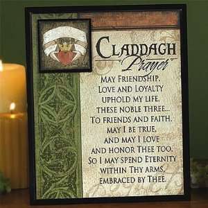  Claddagh Prayer Plaque