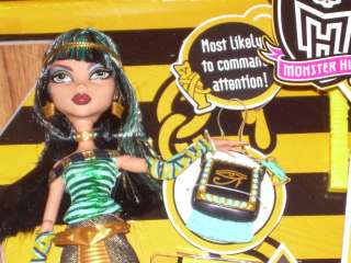 MONSTER HIGH Mattel Wave 2 CLEO DE NILE Doll NIB V7991  