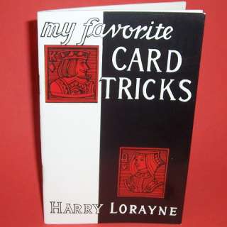NEW My Favorite Card Tricks by Harry Lorayne Magic Book  