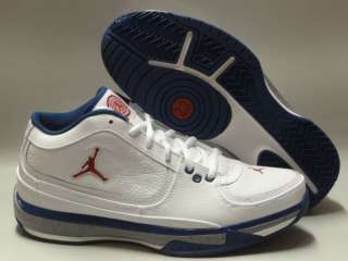 Nike Jordan Team ISO Low White Blue Sneakers Mens 8  