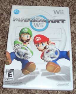MARIO KART NINTENDO WII CASE & INSTRUCTIONS MANUAL ONLY NO GAME  