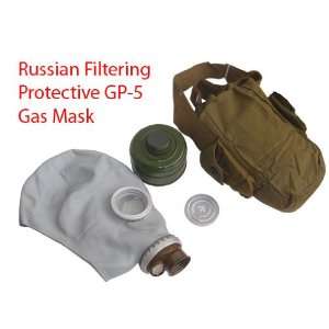  Soviet Russian WWII Gas Mask Adult w/ Shoulder Bag Sports 