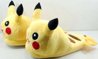Pokemon Pikachu One Size Plush Warm Winter Shoes Slippers  