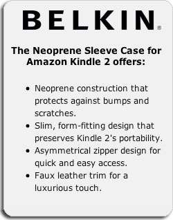 Belkin Neoprene Kindle Case (Fits 6 Display, 2/3 Gen)  