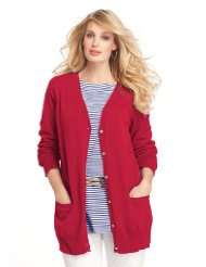  Red   Plus Size / Cardigans / Sweaters Clothing