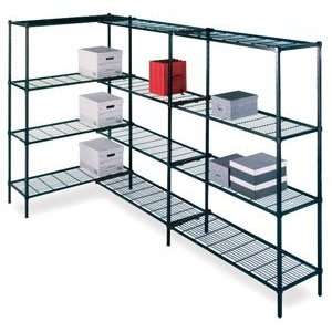  Amco Wire 4 Shelf Unit   18 x 36 x 72, Wire 4 Shelf Unit 