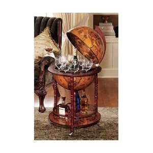    Sixteenth Century Italian Replica Globe Bar: Furniture & Decor