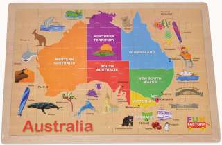   MAP AUSTRALIA GEOGRAPHY Educational PRESCHOOL Learning Toy  