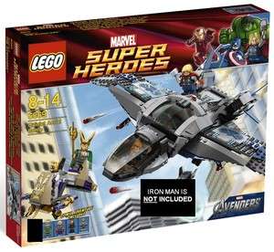 LEGO MARVEL SUPER HEROES QUINJET AERIAL BATTLE NO IRON MAN MINIFIG 