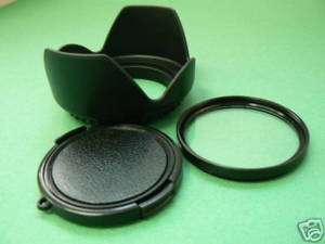 Lens Cap+Hood+UV Filter For 46mm Panasonic DMC GH1 GH2 GX1 GF2 14mm/2 