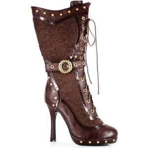  Lets Party By Ellie Shoes Victoria Adult Boot / Brown 