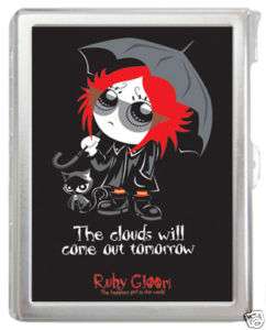 Ruby Gloom cartoon #958 Card Holder Case with Lighter  