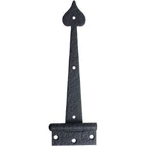   Rough Forged Iron Strap Door Hinge With Heart Design
