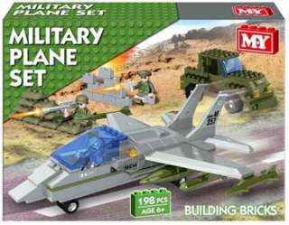 MY Military Jet Plane Set 100% LEGO COMPATIBLE BRICKS + Truck 