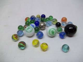 Vintage Marble Lot Shooter Bank Advertising  