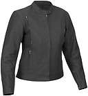 River Road Womens Tango Vented Matte Black Leather Motorcycle Jacket