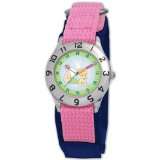 Disney Kids D028S503 Tinker Bell Time Teacher Pink Velcro Watch