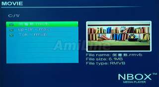 NBOX HD TV SD CARD Flash HARD DRIVE DISK MEDIA Player  