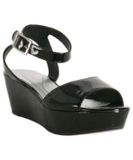 Kate Spade black patent Ash platform sandals  BLUEFLY up to 70% off 