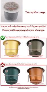 reusable Refillable Nespresso coffee Capsule cup  