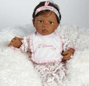 Baby Rihanna, 19 African American Baby Doll (Lifelike)  