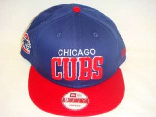 CHICAGO CUBS NEW ERA NCAA SNAPBACK HAT CAP CHENIELLE BLUE/RED  