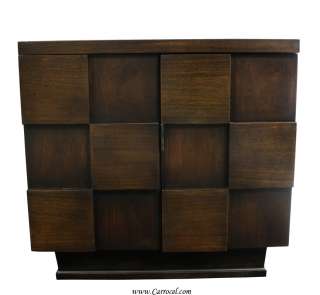   Deco Mid Century Espresso Night Table Nightstands Cabinets End Tables